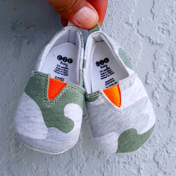 CJP Baby camouflage Baby Slip Ons Soft Bottom - Picture 1 of 17
